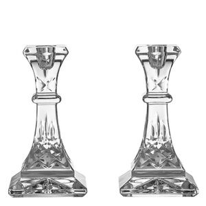 Waterford Lismore Crystal Candlaticks (pair) 6”